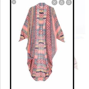 mara hoffman frida chiffon coverup cocoon